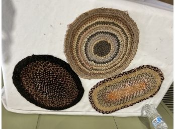 Two Vintage Seat Covers And A Dinner Place Mat