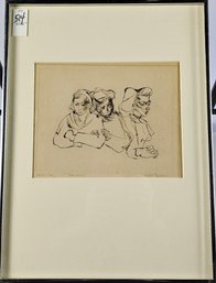 Signed Andree Ruellan Etching - Three Women