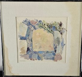 Signed Andree Ruellan 1980 Monotype - Rocks Passamaquoddy