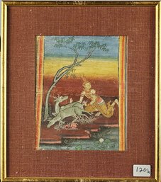 Antique Thai Epic Illuminated Page