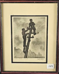Illegible Signature Print - Electrical Works