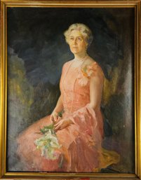 Signed Walter G. Ratterman Oil On Canvas - Mother Of W.g Ratterman