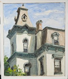 Signed Margaret Crenson Oil On Canvas - Locust Grove