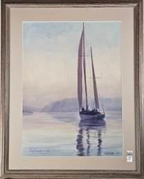 Signed Paul Gould Print # 23/100 - Sailboat