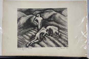 2 Unframed William J. Sewell Lithographs - The Good Earth & Struggle