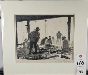 Unframed Signed Gordon Hope Grant Print - Net Menders