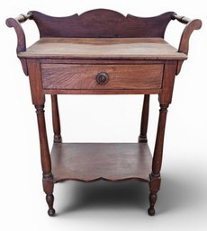 Antique 19th Century Wood Washstand