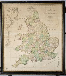 Colored Map Of England And Wales