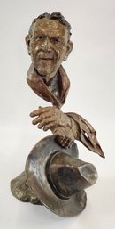 Mark Hopkins 'Day's Work' 1997 Solid Bronze Statue