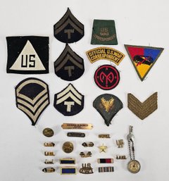 Vintage Military Pins / Patches - Sterling Revolver Sharpshooter