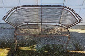 Outdoor Wrought Bench