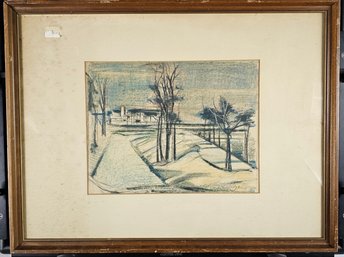 Signed Pastel - Landscape