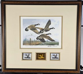 Signed Michael Sieve Medalion Edition Print #2039/2975 - Oregon Waterfowl