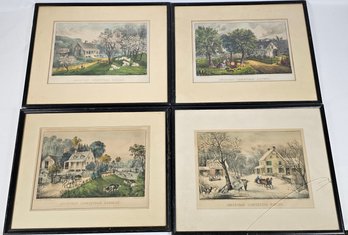4 Seasons Colored Engravings