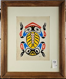 Native American Frog Original Art - G.Lee?
