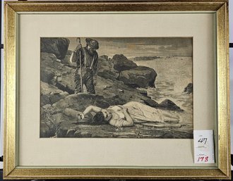 Winslow Homer Steel Engraving - The Wreck Of The Atlantic