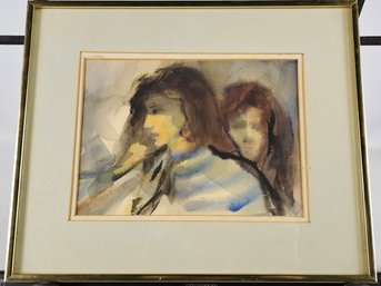 Al Narizzano Watercolor - Two Figures