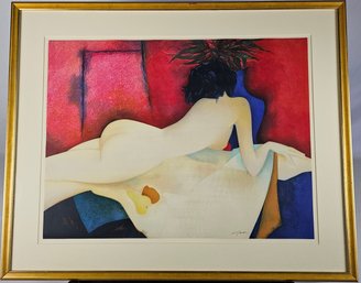 Signed Claude Gaveau Print # 92/125 - La Chambre Rouge