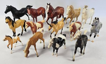 Collection Of 14 Breyer Horses