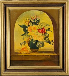 Signed Mari Arndt 1955 Oil On Canvas - Flowers