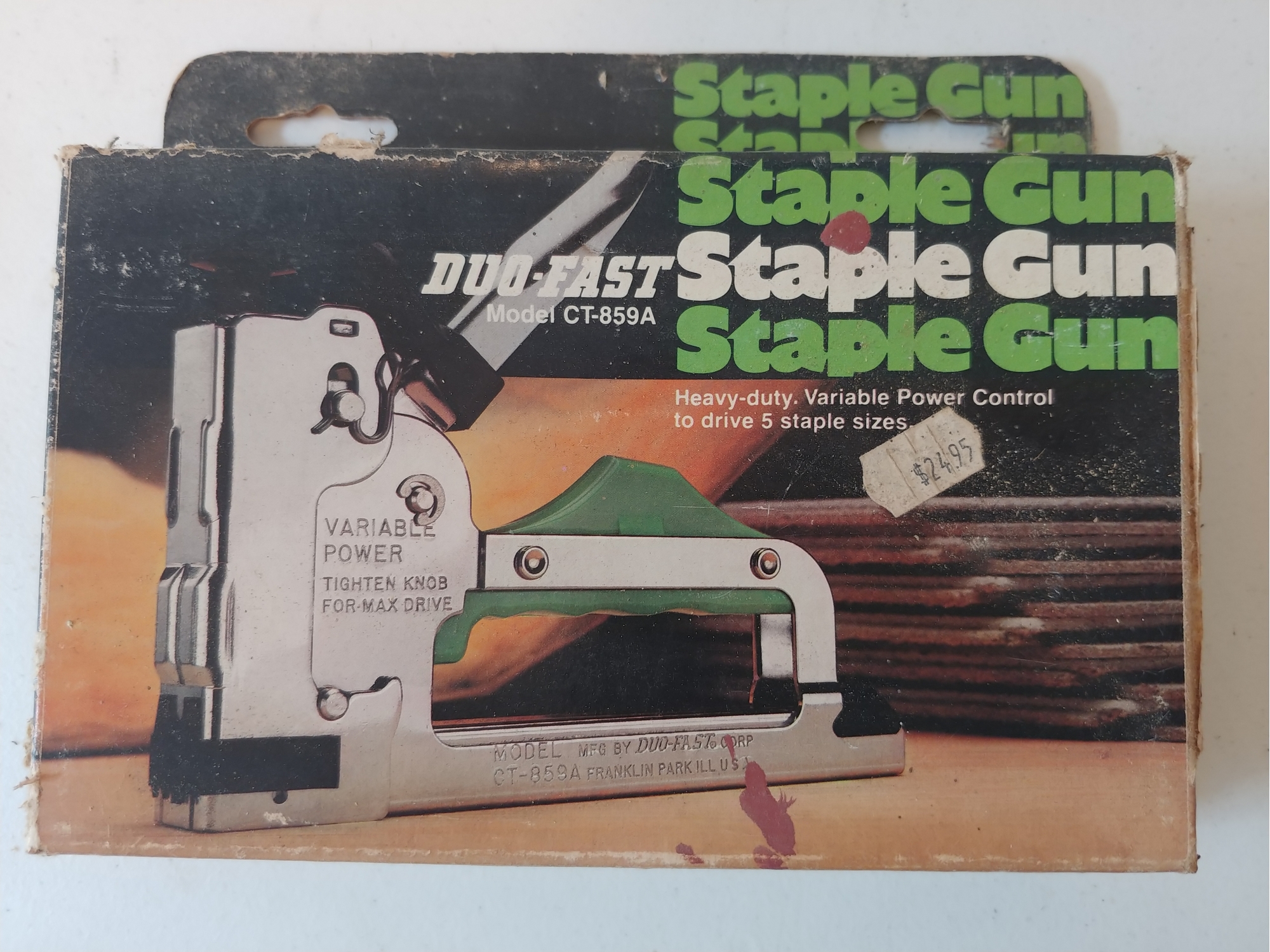 Agrafeuse et agrafe GENERIQUE Pistolet Agrafeur Mini Duo T ABS