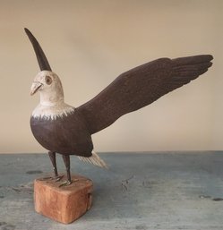 Carved Wooden  Folk Art Eagle