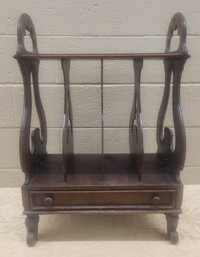 Victorian Walnut Canterbury