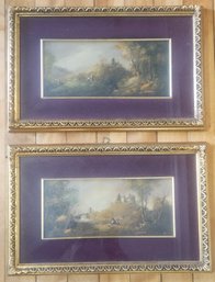 Pair Of Framed Oil Paintings Signed Lennee