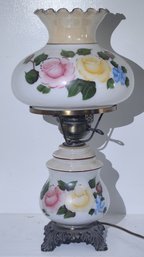 Floral Decorated Table Lamp