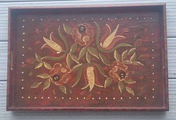 Pennsyvania Style Painted Wooden Serving Tray