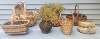 Eleven Piece Basket Lot