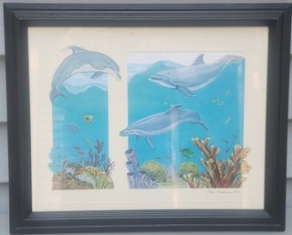 Faith Bradburn Keller Dolphin Print