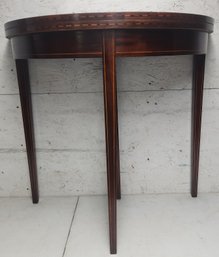 Brandt Furniture Inlaid Mahogany Card Tabke