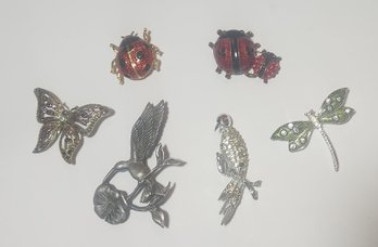 Spring ,birds ,butterfly,and Dragonfly & Lady Bug Pins Pins