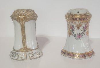 Two Hand Painted Japanese Hatpin Holders