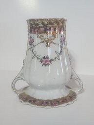 Hand Painted Two Handled Nippon Hatpin  Holder