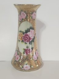 Heavily Decorated Japanese  Porcelain Hatpin  Holder