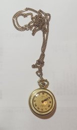 Kent 17 Jewel Ladies Pocket Watch With Chain