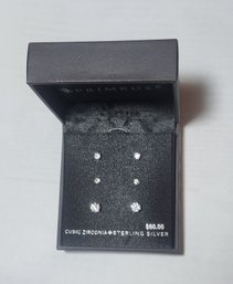 Primrose Cubic Zirconia Sterling Silver Earring Set