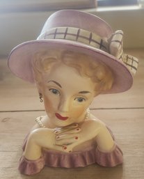 Lady Head Planter As Is