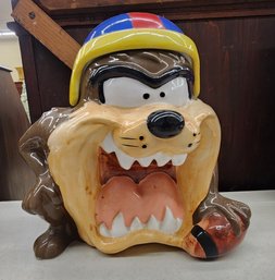 Taznanian Devil Ceramic Cookie Jar.