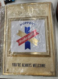 Ruppert Knickerbocker Beer Advertising Sign