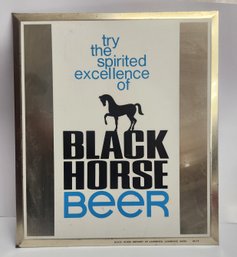 Rare Black Horse Beer Counter/hanging Sign ( Lawrence MA.