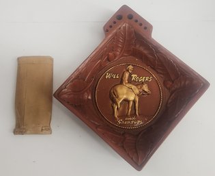 Will Rogers And  Soap Suds Nut Dish Set