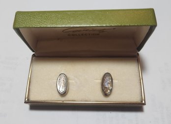 Lady Coventry Carved Abalone And Silver Earrings