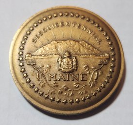 Maine Sesquicentennial Bronze Medalion