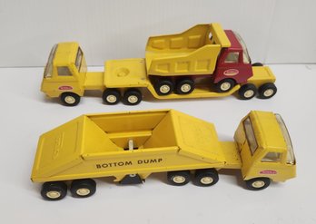 Two Vontage Pressed Steel Tonka Grucks