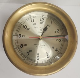 Bell Clock Company Brass Ships Clock