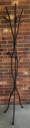 Tubular Steel Tree Form Standing  Coat Rack