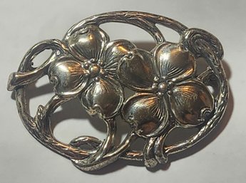 Danecraft Sterling Silver Dogwood Brooch